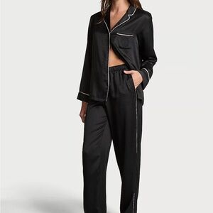Victoria’s Secret Signature Satin Long Pajama Set